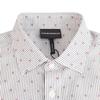 Emporio Armani Cotton Polo Long Sleeve Shirt Men Shirts Light-Gray 6H1CA4-1NXXZ-F107