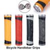 Bicycle Grips Cover Comfort Rubber Handlebar Grips Non-slip Shock Absorption Aluminum Alloy Single Lock Handle Cover