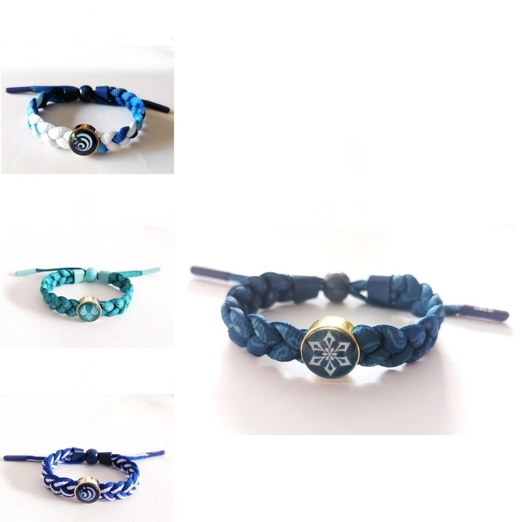 Elemental Luminous Bracelet Genshin Impact Eye Of God Water Wind Jewelry Adjustable Size