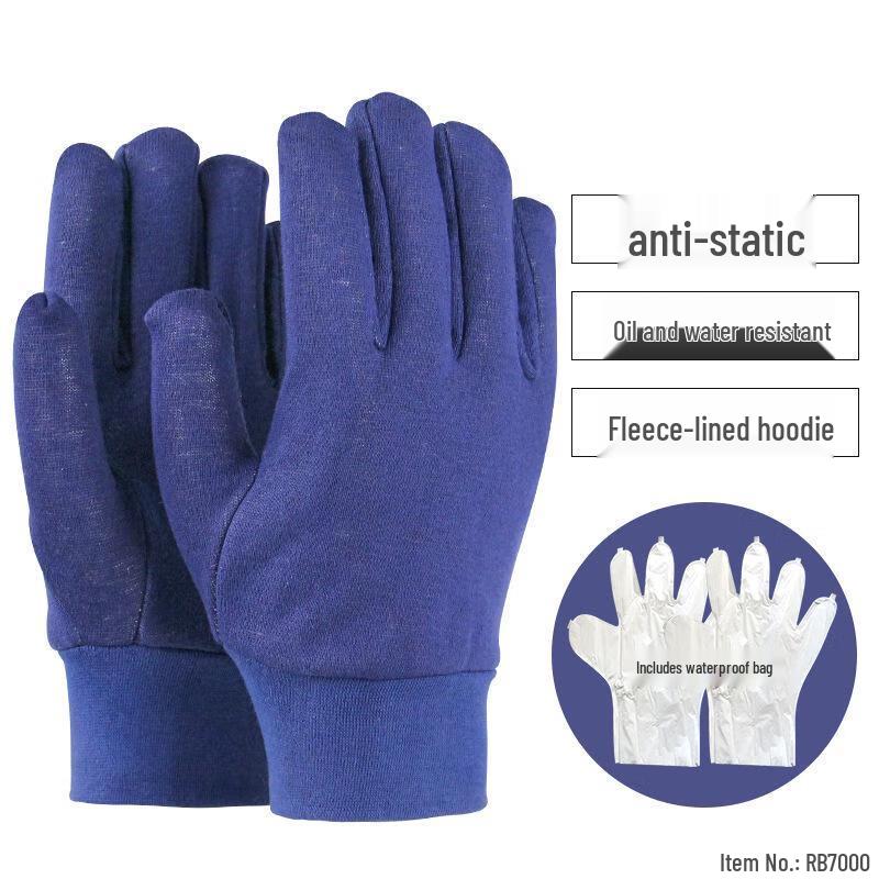 Thickened Fleece-Lined High-Temperature Work Safety Gloves