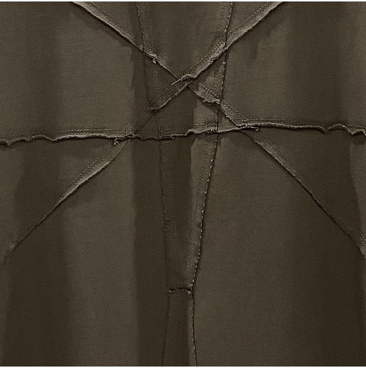 SUBHUMAN Men's 2023 Patchwork Loose Plus Size Knit Top