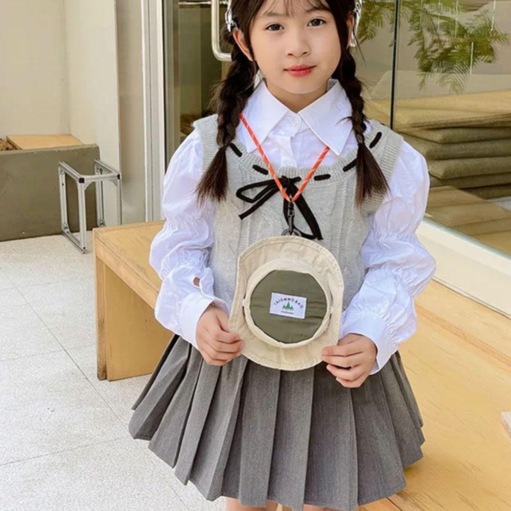 with Snap Button Children's Purse Adjustable Shoulder Bag for Kids Hat Shape Crossbody Bag  Outdoor