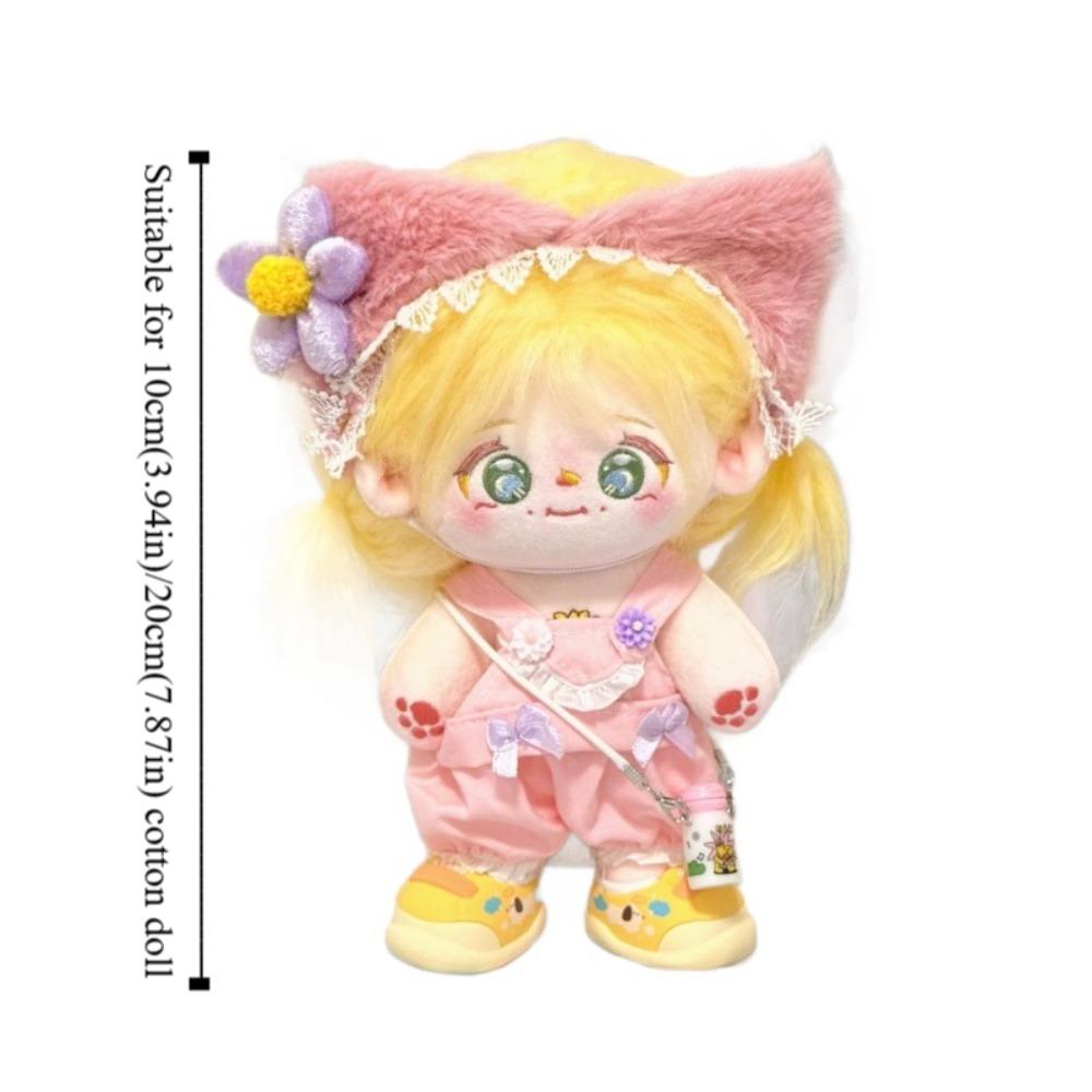 Outfit Green Doll Clothes Rabbit Ear Cotton Toys Clothes 20cm Plush Dolls Dress Set Idol Dolls