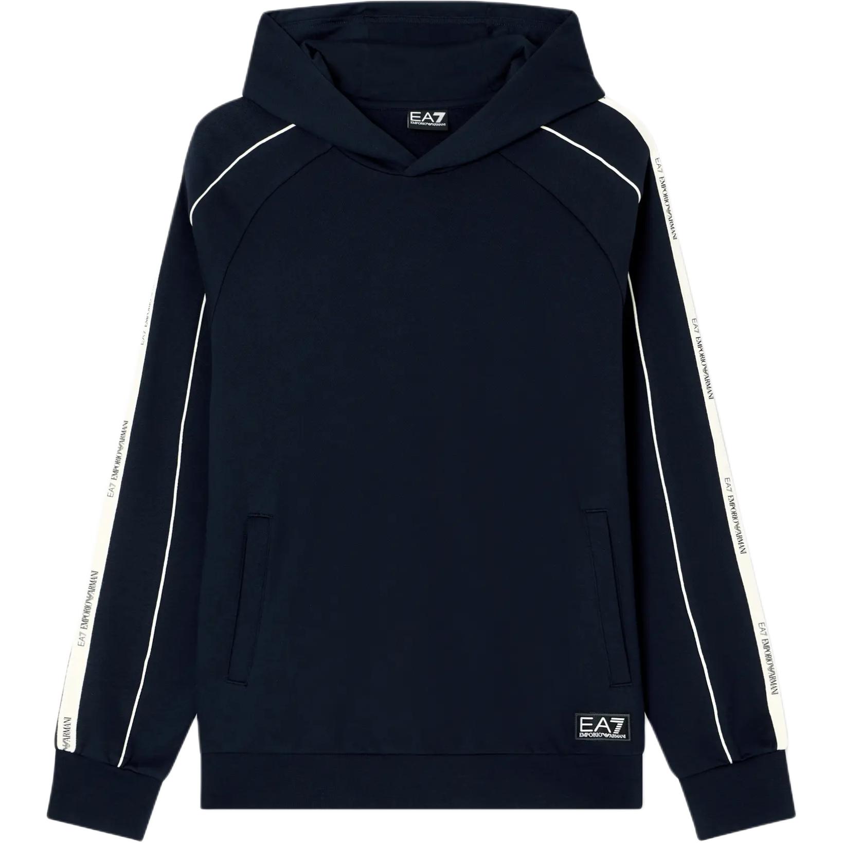 Emporio Armani Long Sleeve Hooded Color Block Logo Sweatshirt Men sweatshirt 7M000972-AF10377-UB102 XL 14800₽