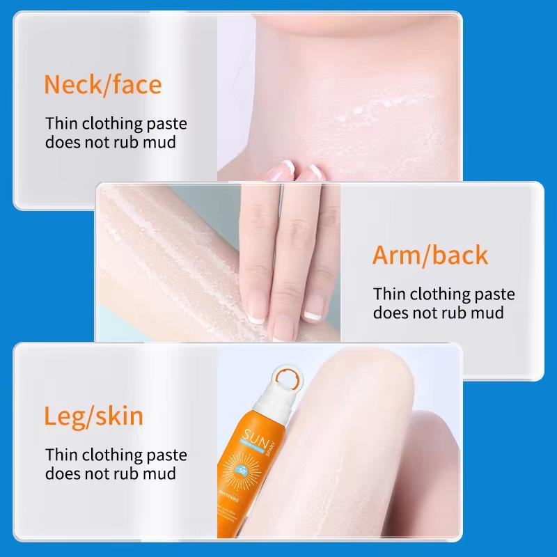 150ml Sonnenschutzspray Anti-Aging Anti-Falten Feuchtigkeitsspendende Whitening Sonnenschutzspray Gesichtskörper Hals Hautpflegecreme