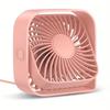Portable USB Desk Fan 360° Adjustable 3 Speed Quiet Mini Desktop Cooling Fan