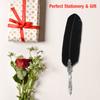 Vintage Classical Fountain Pen Sign Pen Calligraphy Feather Quill Dip Pen Writing Ink (Black)