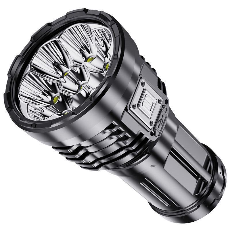 Multifunctional Rechargeable Nine-Core Long-Range Outdoor Flashlight