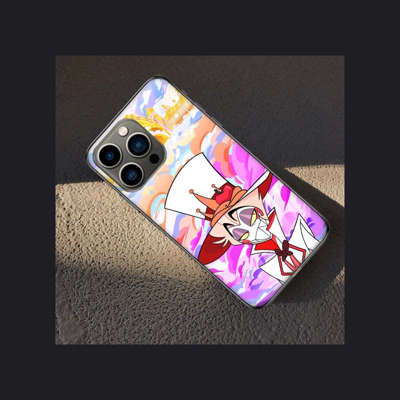 H-Hazbin Angel Dust Ξενοδοχείο Θήκη Τηλεφώνου Για Apple Iphone 16E 16 Pro Max 15 Plus Μαλακή 13 12 Mini Κάλυμμα 11 14 Pro Max Capa 8 7 SE Αυτή