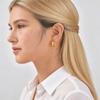 Chunky Geometric Studs Earring for Women, Stainless Steel Rust Proof Thick Ear Stud Minimalist Jewelry