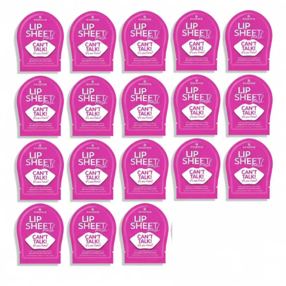 Essence Lip Mask Lip Pack Lip Sheet Set Hyaluronic Acid Moisturizing Lip Pack Germany 1 sheet, 18 pieces