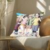 E-Encouragement Of Climb Anime Pillow Case Fashion Square Pillowcase Bedroom Sofa Room Ins Decoration Leisure