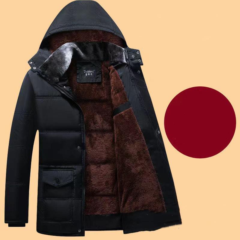 Winter Thick Men Outdoor Parka Coat Fur Warm Jacket Snow Windbreak Outwear Sport Parkas