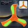 360 Degrees Returning Spinner Children Boomerang Three-leaf Cross Flying Disc  Outdoor Sports Toys