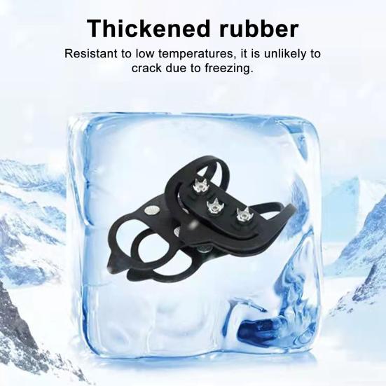 1 Pereche Ghete de Gheață Crampoane pentru Pantofi cu 5/10 Crampoane Bărbați Femei Mers în Aer Liber Iarnă Trațiune pe Gheață Zăpadă Mânere Anti-Alunecare Pantofi Bocanci Spikes Crampoane