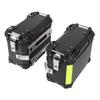 Motorcycle Side Box Aluminum Alloy 28L Hard Side Saddlebag Box with   Lock and Handle Replacement For