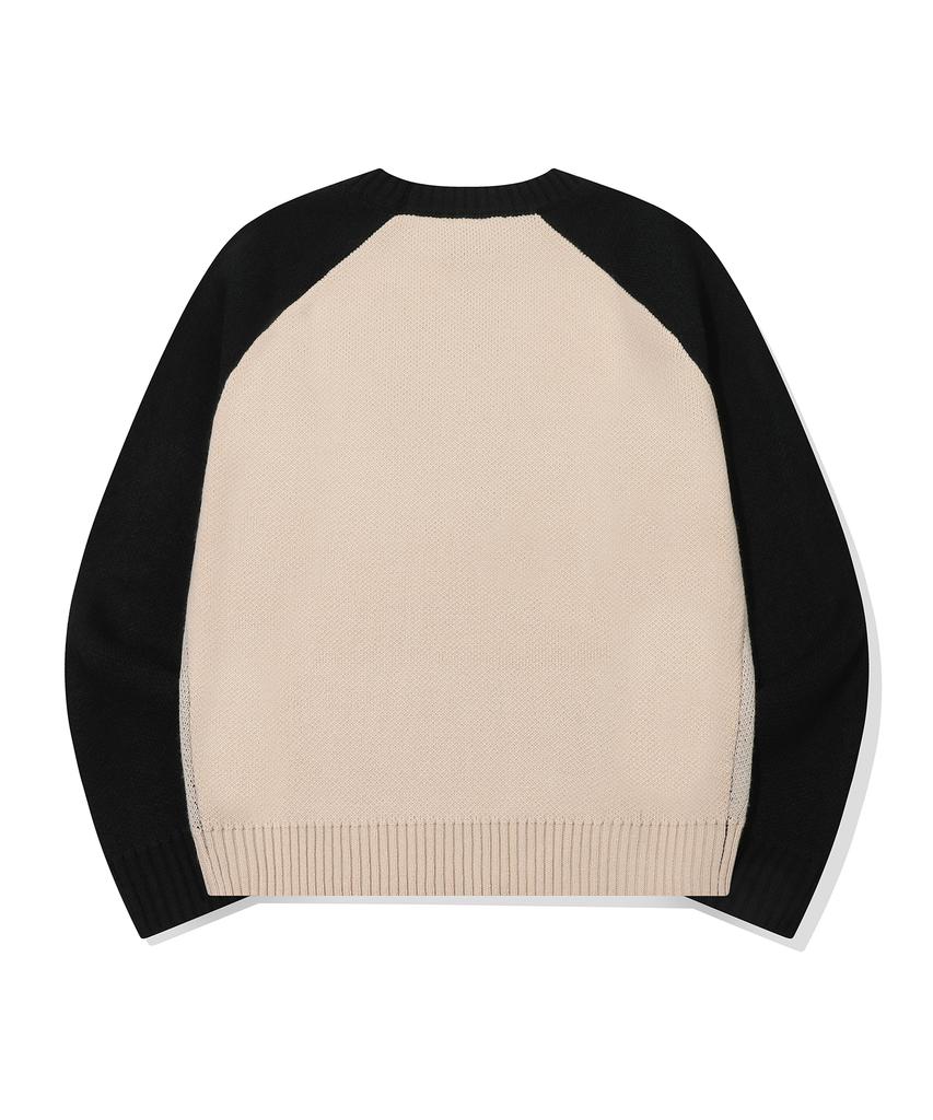 CPGN STUDIO Hushbear Raglan Pullover Knit Black