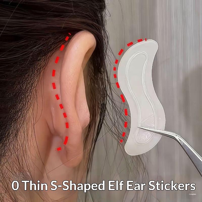 2 6 12 18 30 PCS S-shaped Silicone Ear Sticker Patch for Correcting Protruding Ear with Skin Friendly Material
