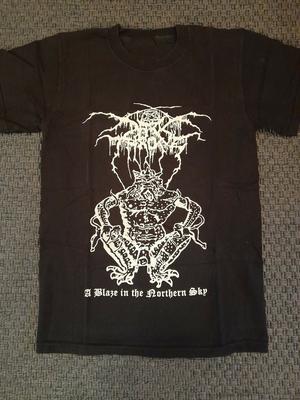 Seltenes DarkThrone Band A Blaze In The Northern Sky Schwarzes S5XL Shirt CK006 Unisex T-Shirt