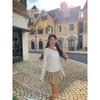 Women's Korean Style Twisted One-Shoulder Slim Fit Long Sleeve Knit Top