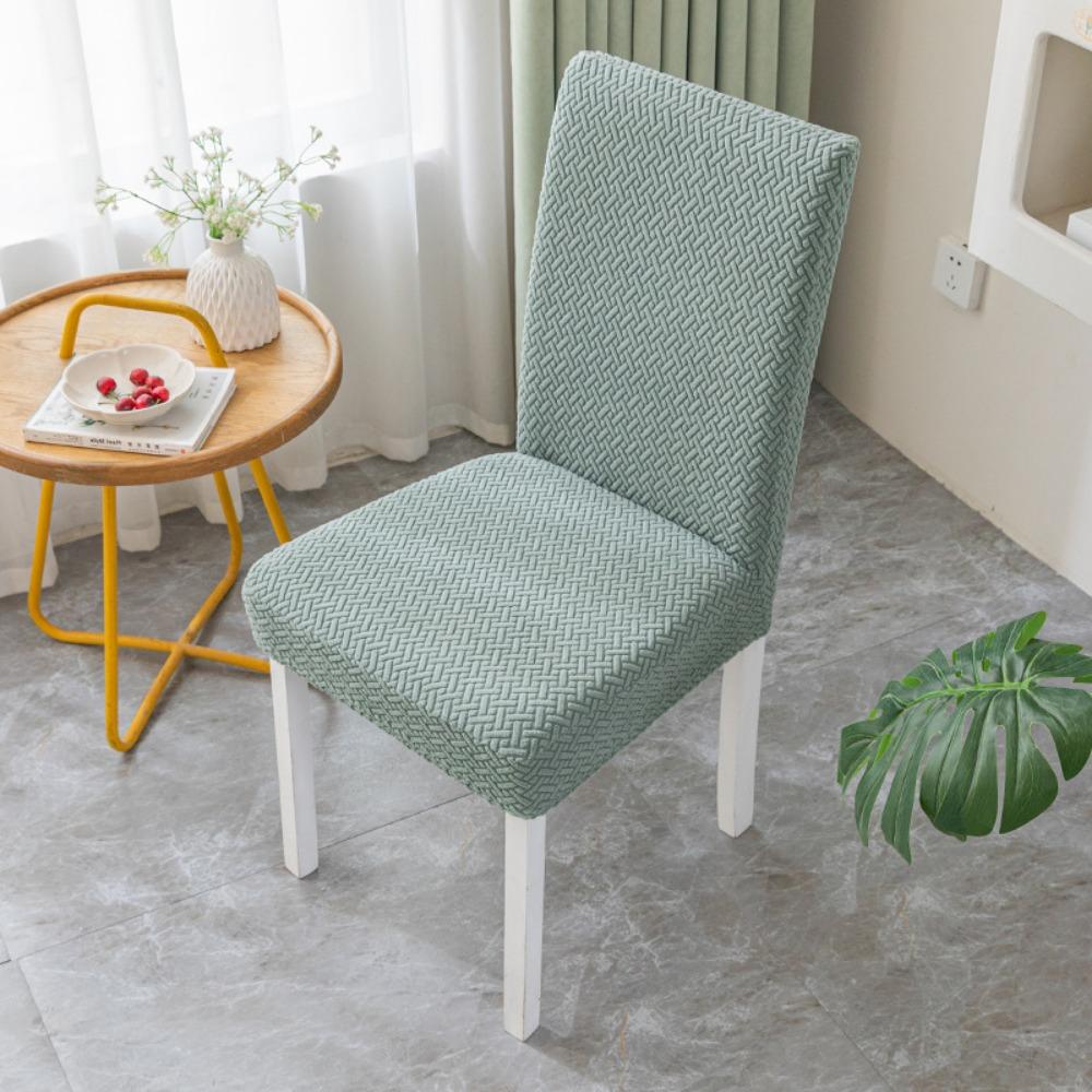 Stretch Jacquard Chair Covers Universal Fit for Dining Room Living Room Home Elastic Simple Table Seat Covers