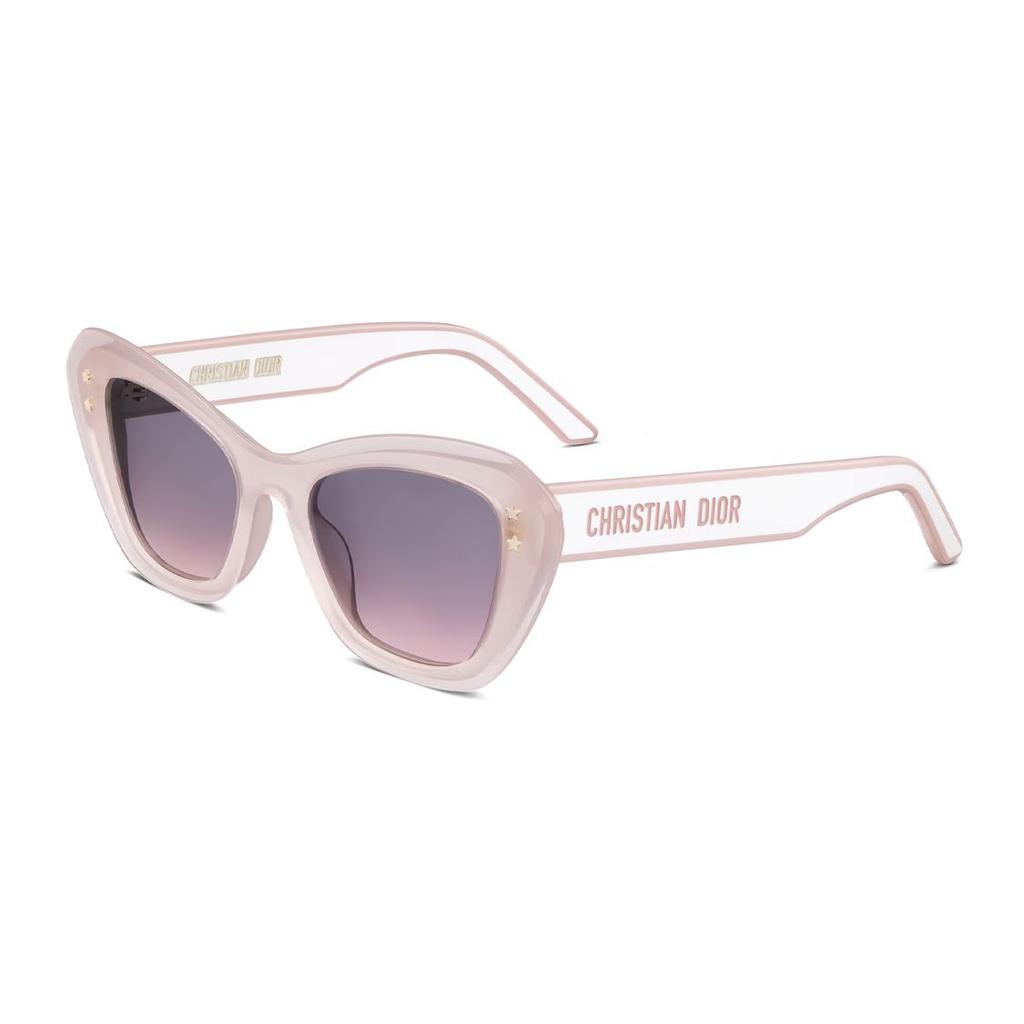 Dior Transparent Frame Butterfly Sunglasses Women sunglasses Pink DPFCB3UQR-40GL