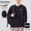 Men's Casual Long Sleeve Henley Sweatshirt