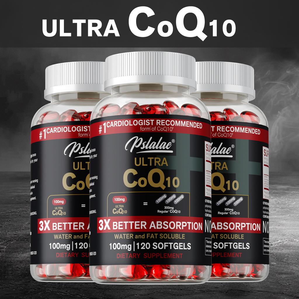High content 100mg Coenzyme Q10, adult health and nutrition capsules, all-natural