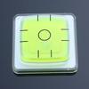 Universal Spirit Level Bubble Square Base Horizontal Measuring Instrument Tool Green Bullseye Caravan Leveler