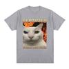 Certified Woman Respecter Funny Cat Meme T Shirts Men Women Clothing Fashion Vintage Short Sleeve T-shirts Cotton Casual T-shirt