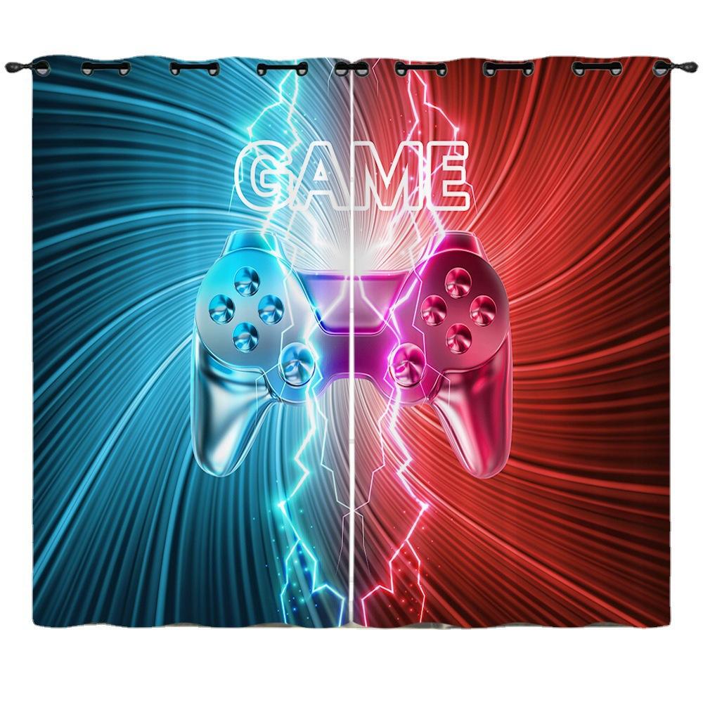 Curtain Gamepad Series 3D Digital Printing High Density Shading