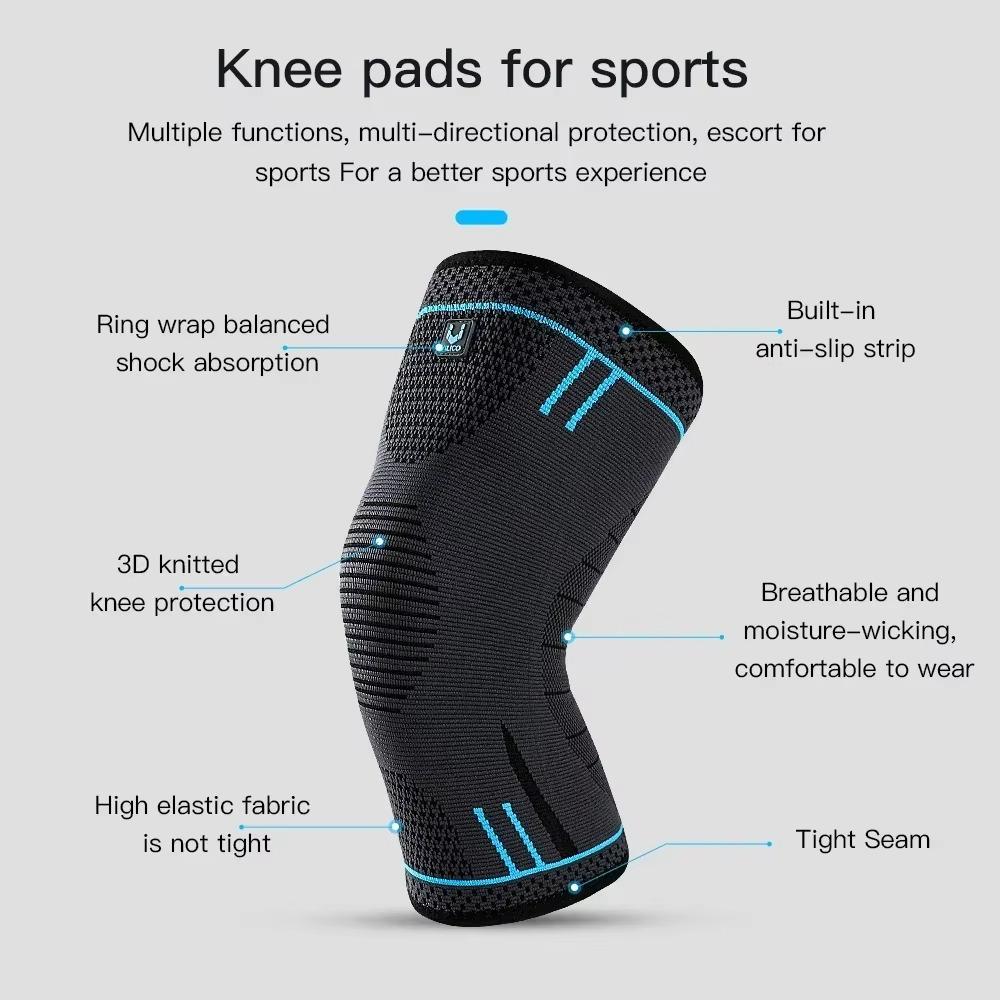1 Pair High Elastic Knee Braces Elbow Support Sport Knee Support Sport Knee Pads  Fitness