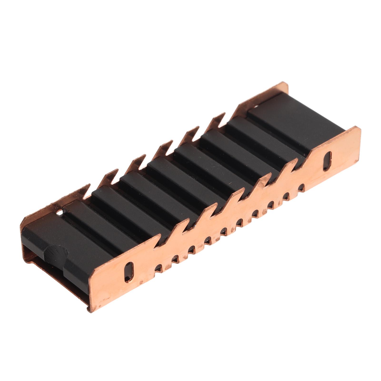 

M.2 SSD 2280 Heatsink Professional All Around Heat Dissipation Copper Heatsink with 2 Thermal Paste for Desktop