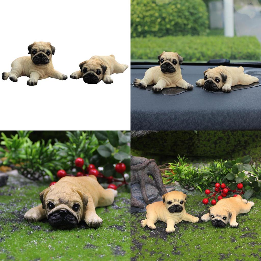 Pug Resin Animal Craft Small Dog Decor For Party And Holiday Gift Ideas