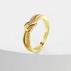 1999 neue Mode Mädchen Freundin Ring Offenen Ring Gravur Knoten Ring Exquisite Schmuck Paar Set Ring