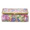 Premium Liberty Print Makeup Pouch with Gift Clasp Large Made In Painted Pink Mirror, Boxed, Closure, Capacity, Freestanding, Travel-Friendly, Japan,