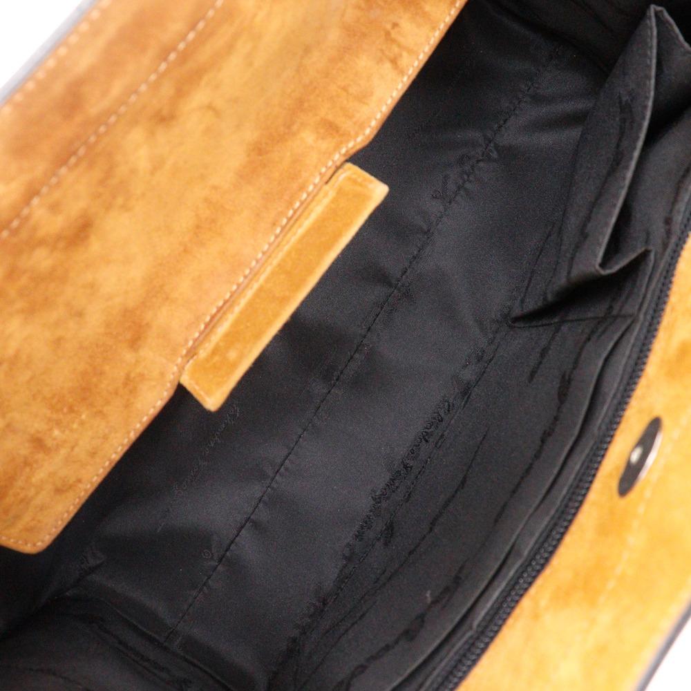 Salvatore Ferragamo Gancini Tote Bag BP-21 0137 black Calfskin Women Used