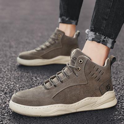 Autumn and Winter High-top Lace-up Single Shoes Student Trend Youth Casual Shoes Outdoor Sports Men's Martin Boots
