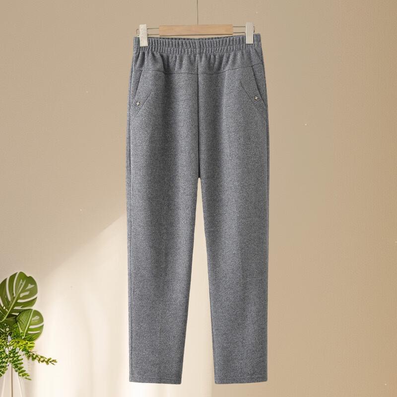 LANGSHA Women's Mid-Aged Loose Straight-Leg Casual Pants