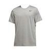 Solid Logo Print Crew Neck Short Sleeve T-Shirt Men Tops Gray DX0990-063