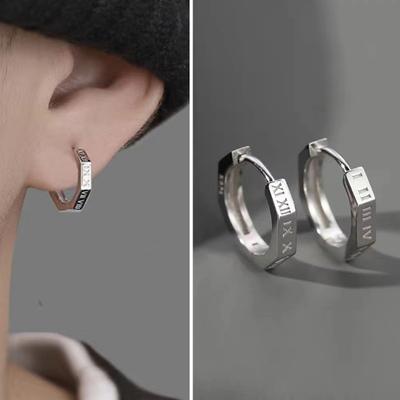 Pendientes de aro, Piercing elegante, anillos ligeros para las orejas, estilo callejero, pendientes de aro para hombres, accesorio de joyería