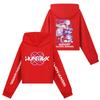 Kids' Long Sleeve Loose Pullover Letter Print Drawstring Hooded Sweatshirt