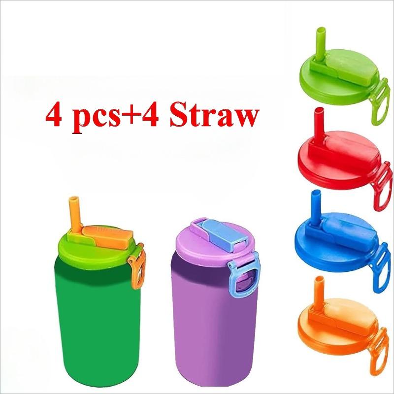 1/2/4 Stück Soda-Dosenabdeckung Kreative Versiegelte Silikon-Strohhalm-Getränkedosenabdeckung Tasse Geeignet für Dosengetränke Wiederverwendbare Tankabdeckung