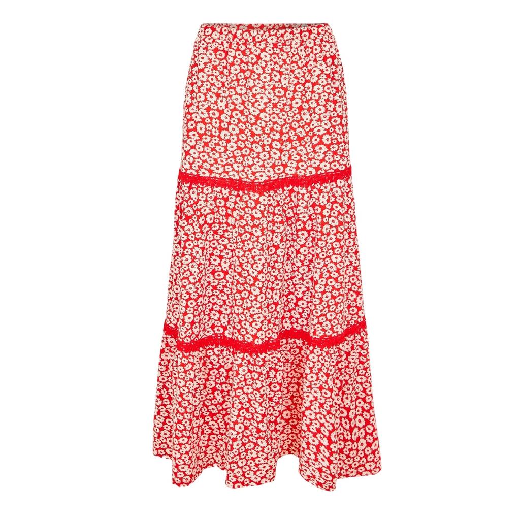Threadbare Womens/Ladies Aubrie Floral Regular Maxi Skirt