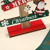 Christmas 1pc Wooden Xmas Tree Ornaments Santa Claus Snowman 2025 Merry Christmas Home Decoration New Year Desktop Decor Navidad