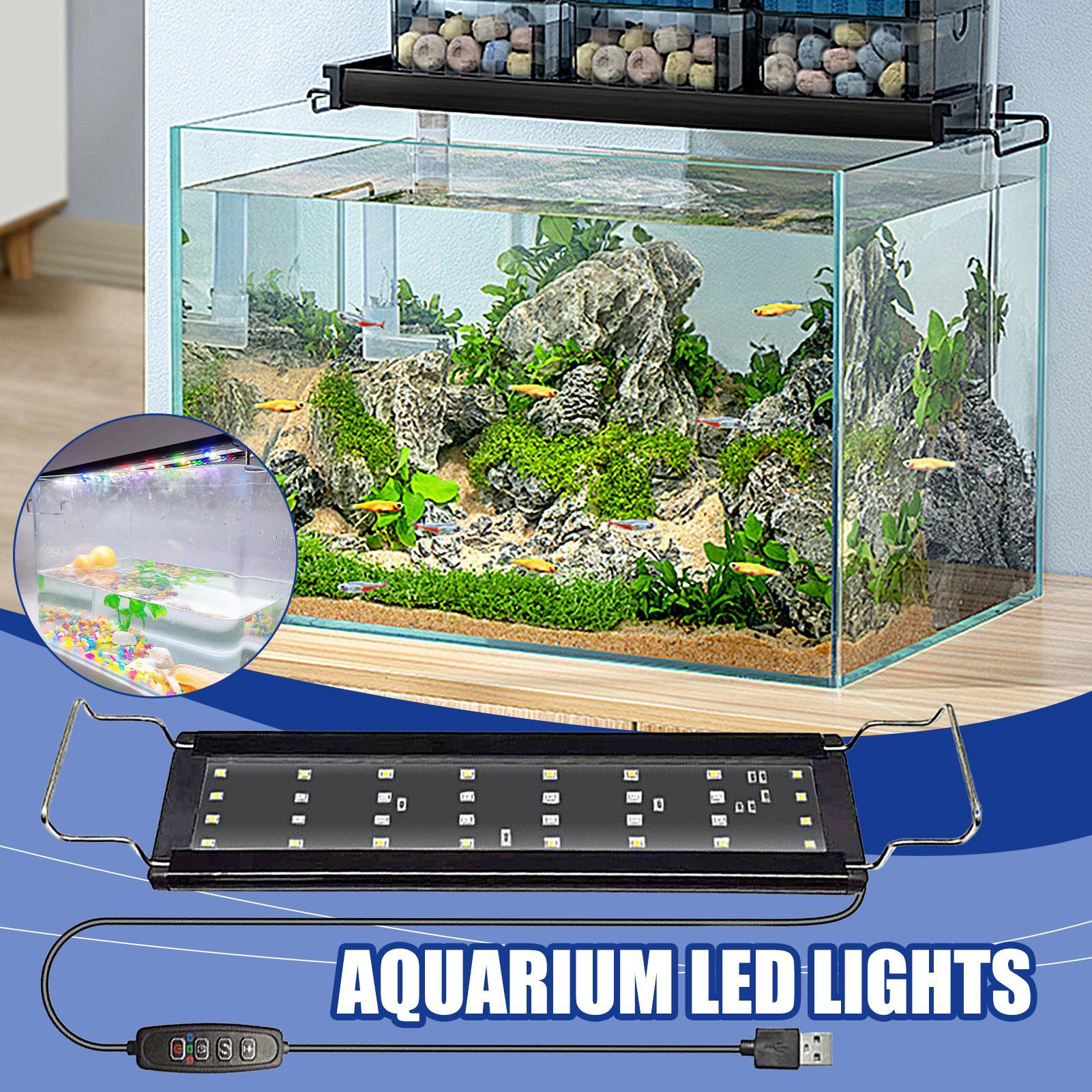 

LED Light For Aquarium Full Spectrum Aquarium Lighting Fish Tank Lighting With Adjustable 10-Level Brightness For Living Room China Mainland