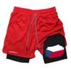 Tschechische Flagge Camouflage Muay Thai Kickboxshorts Herren Damen Unisex Sportbekleidung Doppellagig Schnelltrocknend Atmungsaktiv Training Sport Fitnessstudio Workout
