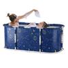 Baignoire Pliante 47", Baignoire Pliante Portable pour Adultes, Baignoire à Trempage pour Bain Chaud et Bain Glacé, Enveloppe Autoportante Pliante