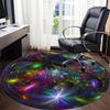 1pc Cosmic Sphere Chair Carpet for Office, Non Slip, Soft and Durable Office Rug