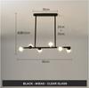 Dining Room Ceiling Chandelier Suspension Horizontal Glass Balls Chandeliers Kitchen Hanging Lamp Office Front Desk Lights